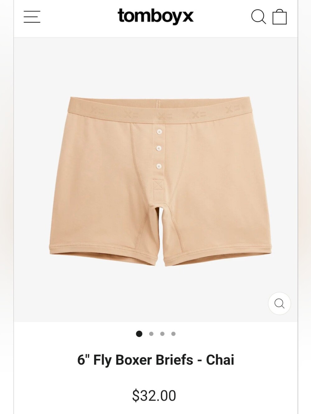 Tomboy X 6 Inch Briefs